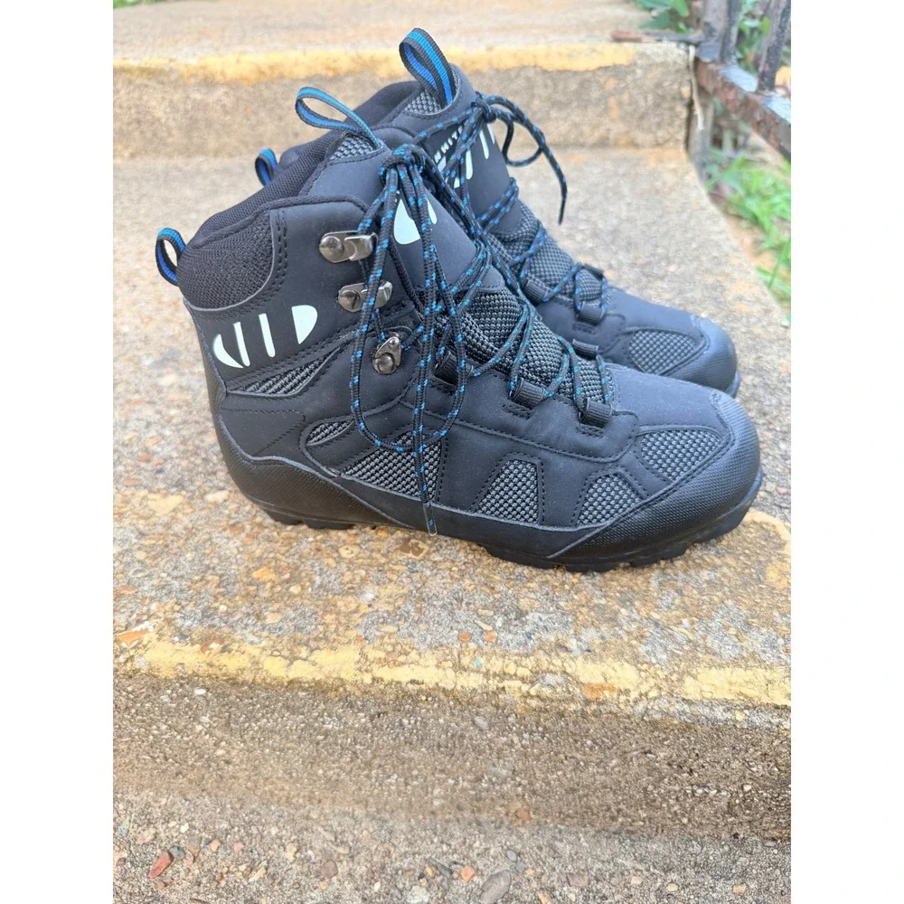 Whitewoods NNN Cross Country Ski Boots Black Blue‎ Thinsulate EUR 38 Mens 6